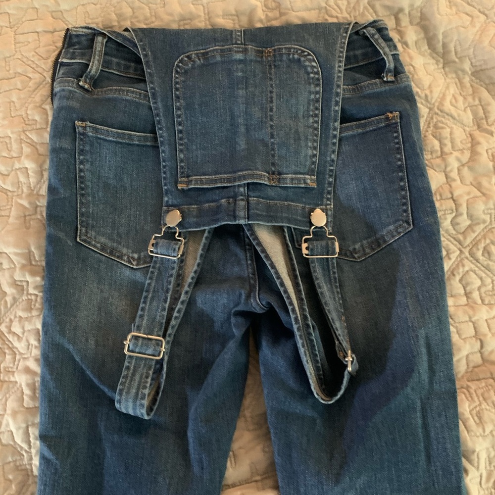 Madewell skinny Jean overalls in Jansing wash